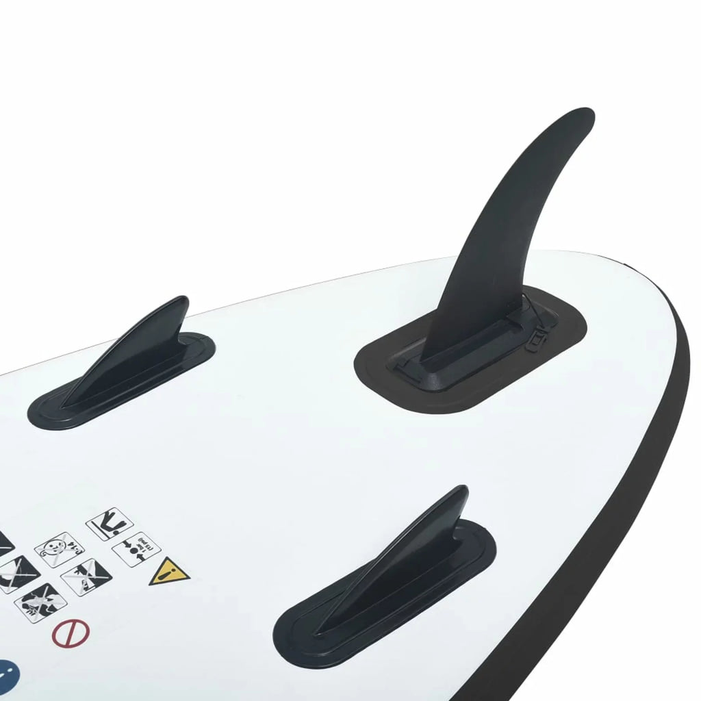 Inflatable and Black Set Andoer White Paddleboard
