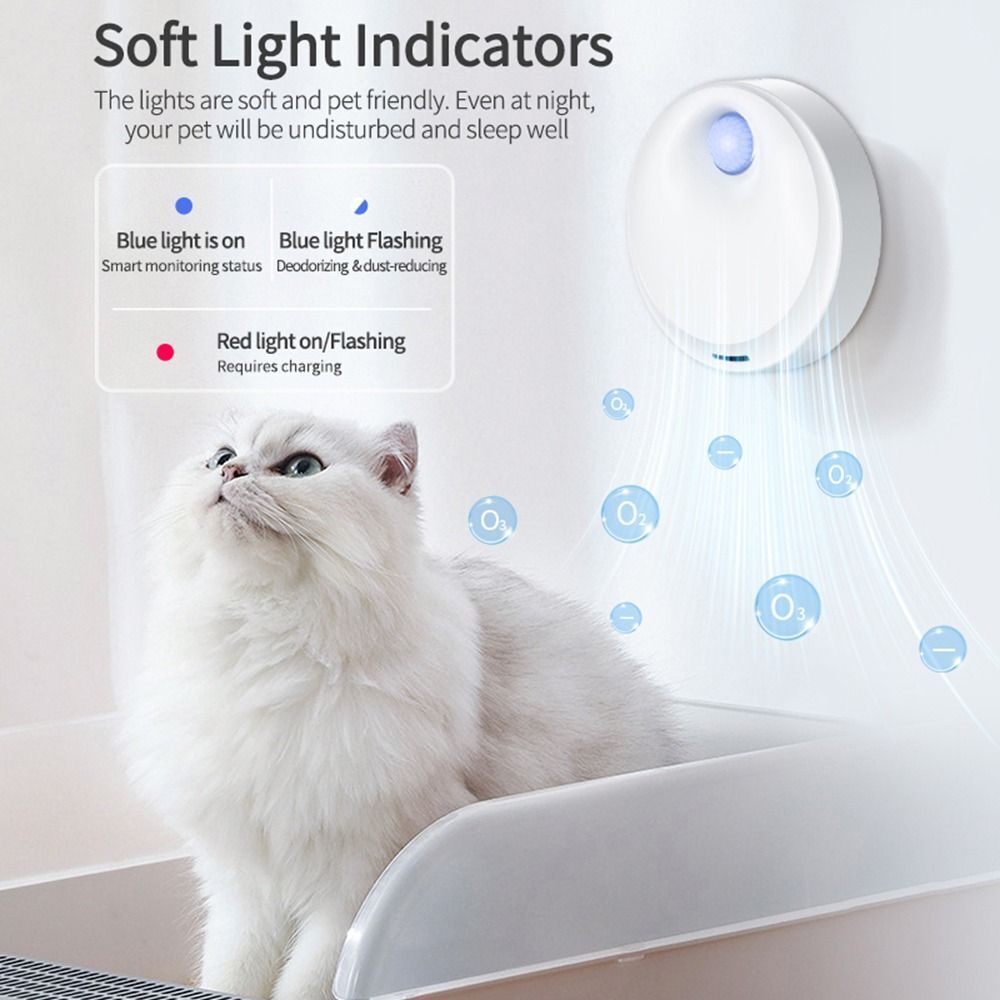 Deodorization Air Rechargeable Odor Purifier Cat Deodorizer Cleaner Smart Pets