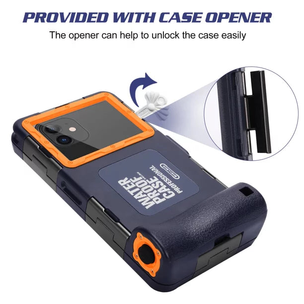 Housing Waterproof And Phones Lanyard 6.9 all Photo Smart+ Professional Underwater UrbanX P with 2019 Video Snorkeling Inch to Diving Up Swimming Case for Surfing LCD [15m/50ft] Protective