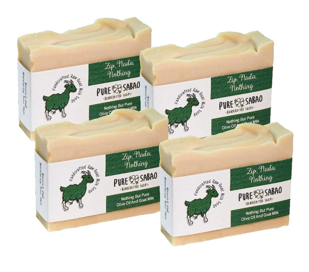 Pure Milk Nada, Perfect – – Nothing Goat – Zip, Skin Soap Sabao Olive Sensitive oil for and pack 4 –