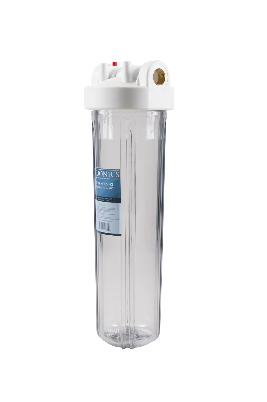 & House w/Pleated Clear 20" Filters Two Big Whole Sediment Blue Carbon Water Transparent Filter Blue Housings