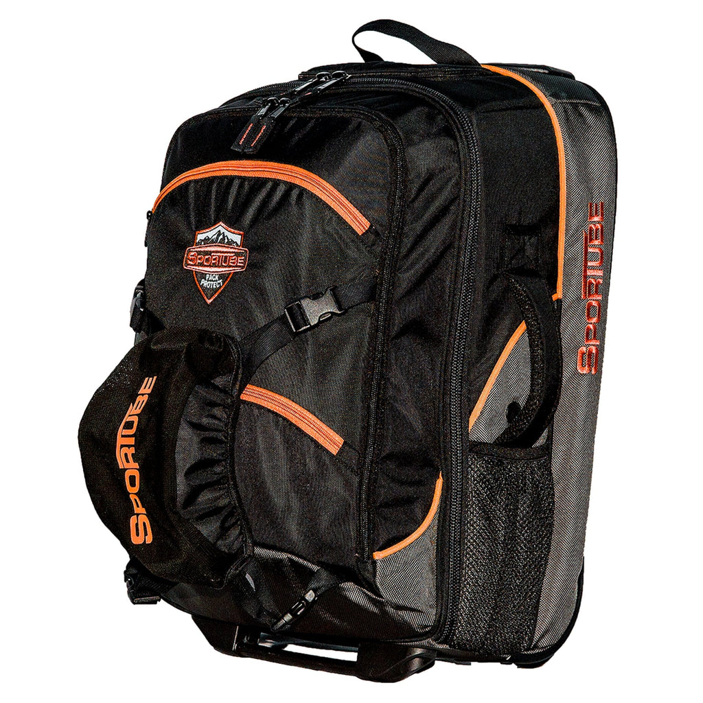 Orange Padded Bag, Cruiser Sportube Gear On Boot & Wheeled Carry Cabin