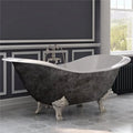Slipper Platinum Paw 7 Plumbing Feet, 71 Brushed Faucet Tub, Scorched Holes Deck Cambridge Cast Mount in. Lions in. Nickel Double Iron