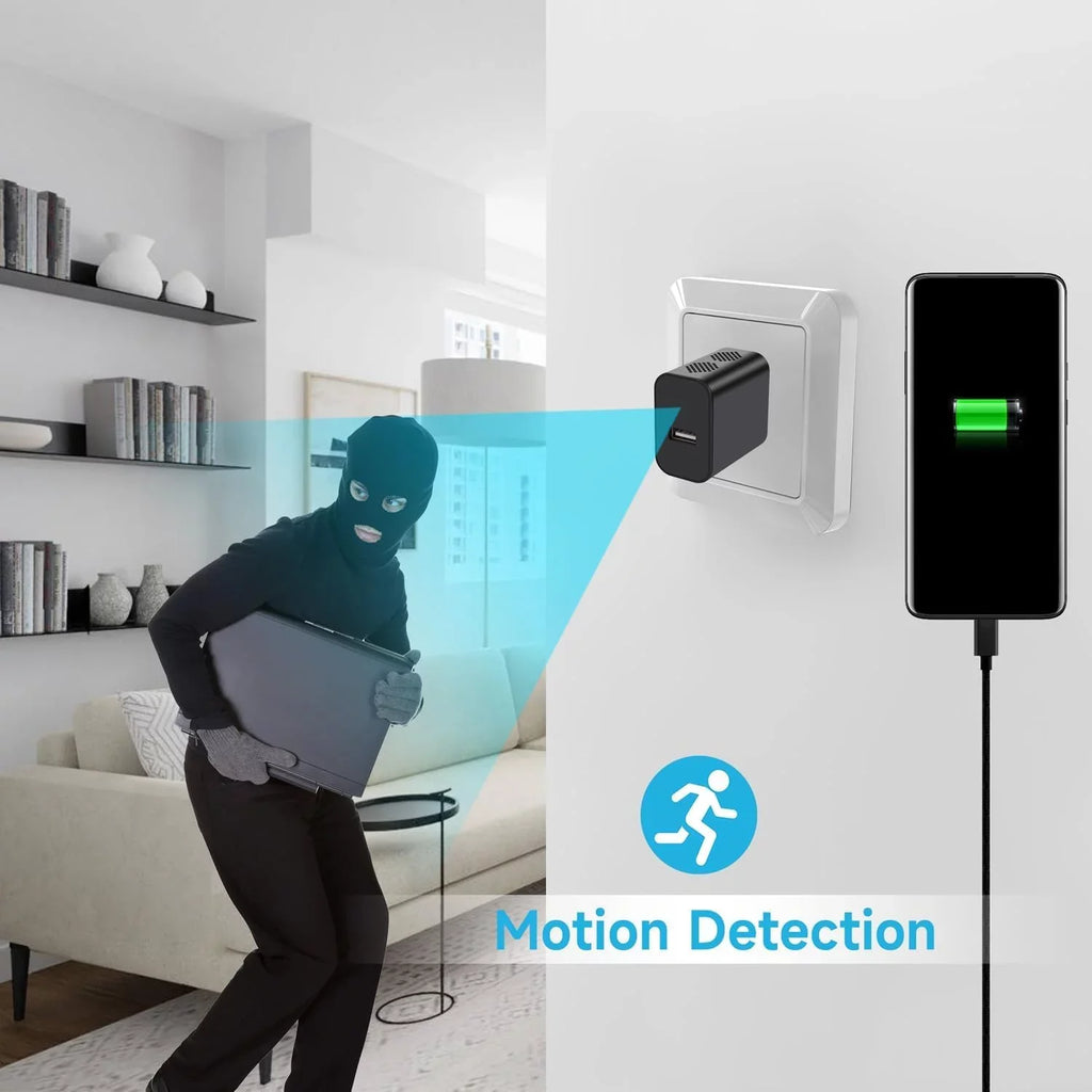 Cam 64GB Vision Night Motion Detection,Nanny Home 1080P with Camera Camera and Portable