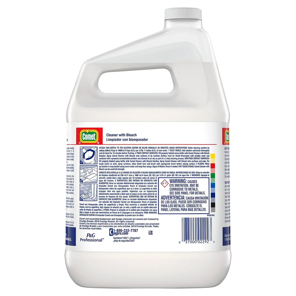 Bleach, Comet Liquid, Cleaner One Gallon (02291) Bottle with