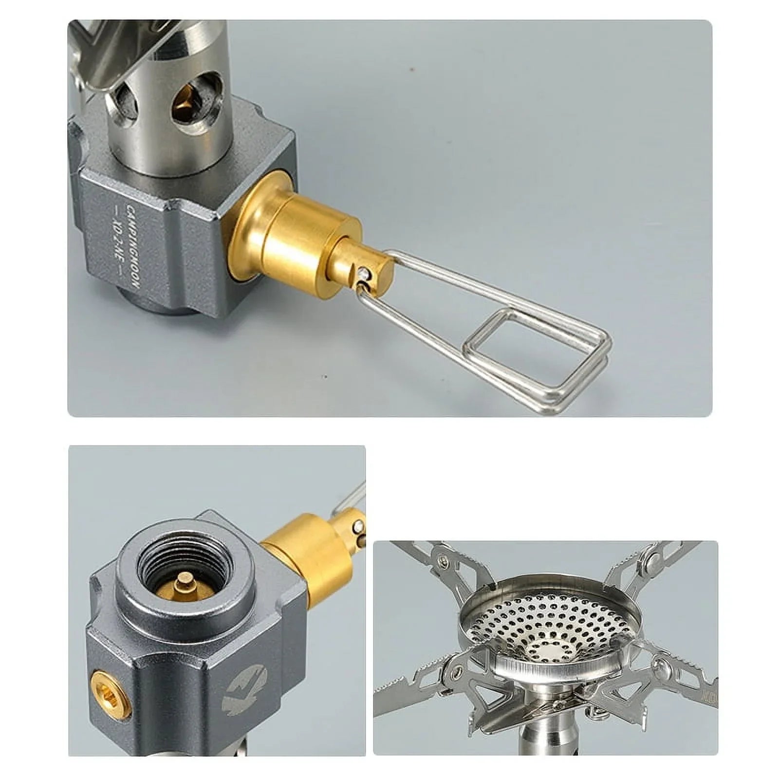 Backpacking Cooking 3300W Stove for Easy Quick Camping on and Go CAMPINGMOON High Stove Efficiency