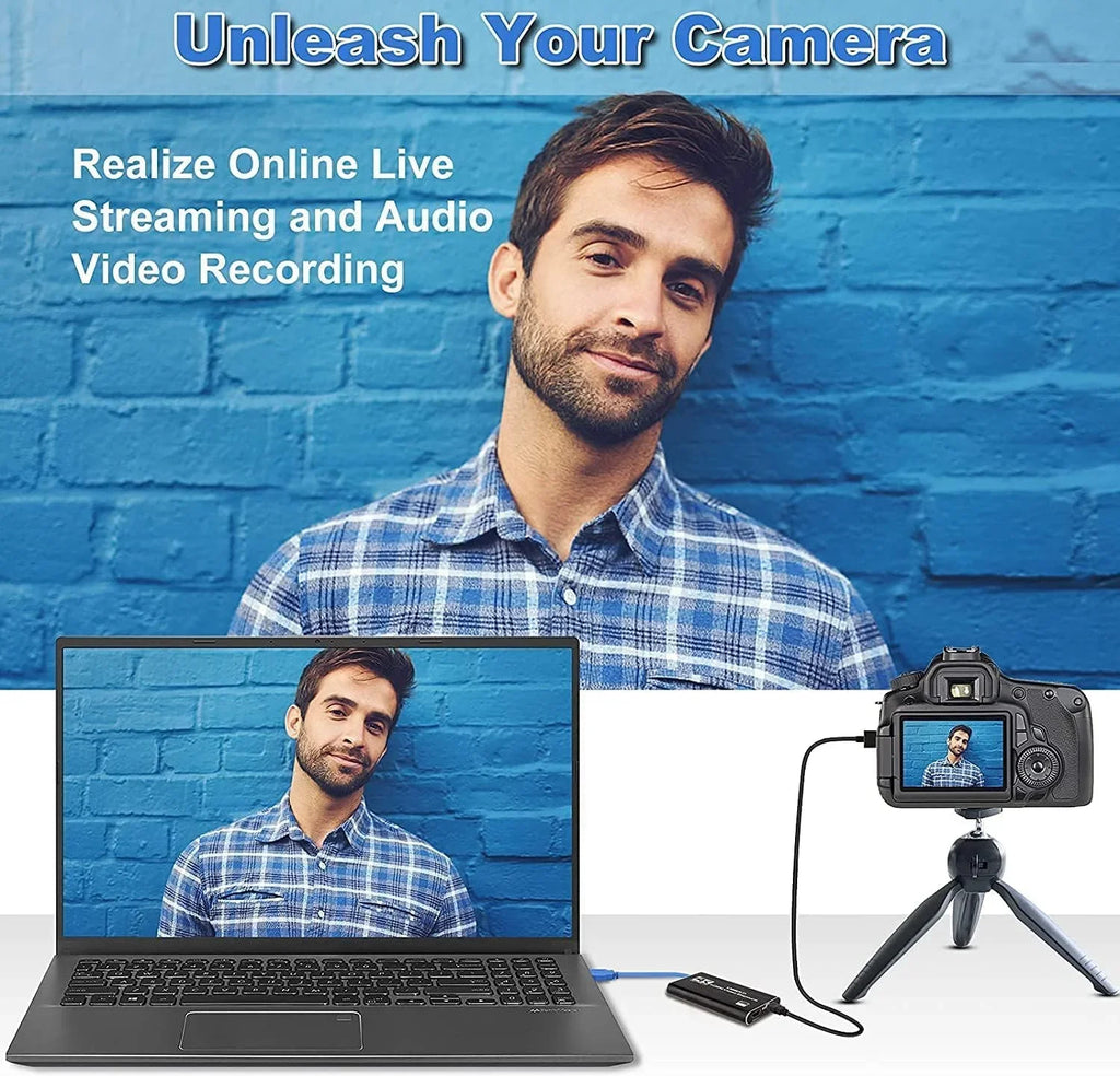 Capture X-Box/OBS/Camera/PC Video Device 60FPS 1080P Streaming Capture Recorder Card, Card, Works Live,Support for Adapter for Video 4K USB Game Capture Audio 3.0 , Recording,