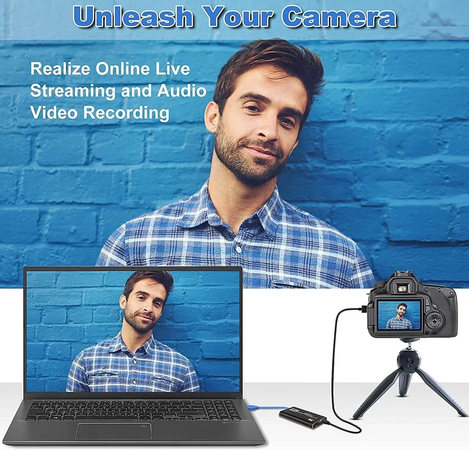Capture X-Box/OBS/Camera/PC Video Device 60FPS 1080P Streaming Capture Recorder Card, Card, Works Live,Support for Adapter for Video 4K USB Game Capture Audio 3.0 , Recording,