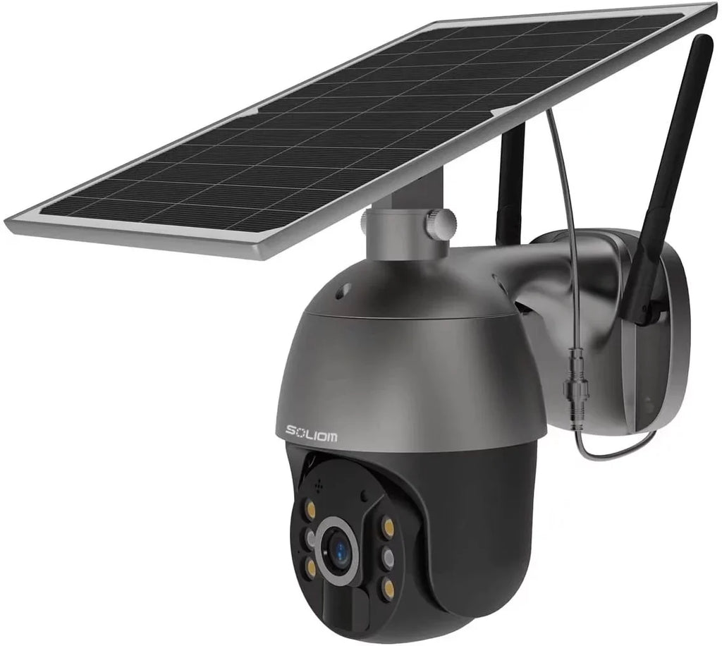 Security HD,PIR Camera 3G/4G Wireless,Pan Outdoor Wifi,Rechargeable 360°View Spotlight,1080P Soliom Tilt Motion,No LTE Batteries,S600-4G
