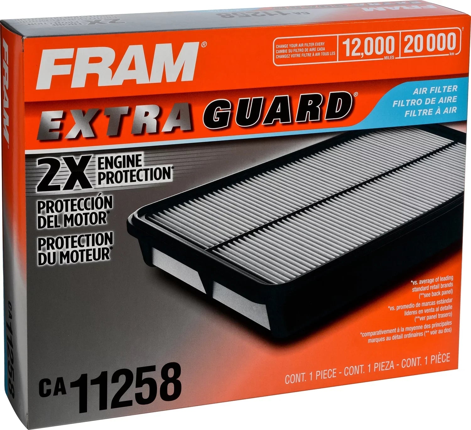 Extra Air Filter, select: 2012-2014 CA11258 FRAM HONDA Select Guard Vehicles for Honda CR-V Fits