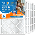 6 1000, USA & to 14x25x1 Filter FPR Air Pleated AIR. MERV Pack Filters Comparable FILTERS Furnace 14x25x1 Air Conditioner AIRX Filter 11 7 Premium CLEAN 1200 MPR WICKED MPR Electrostatic by HVAC Made