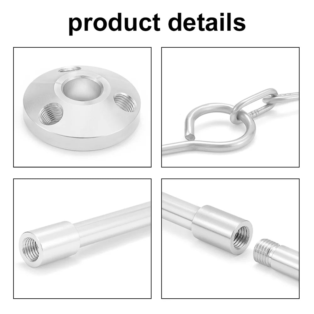 Bonfire Pot Bracket Portable for Tripod Picnic Folding Detachable Arealer Campfire Hung Stand Alloy Camping BBQ Aluminum Rack