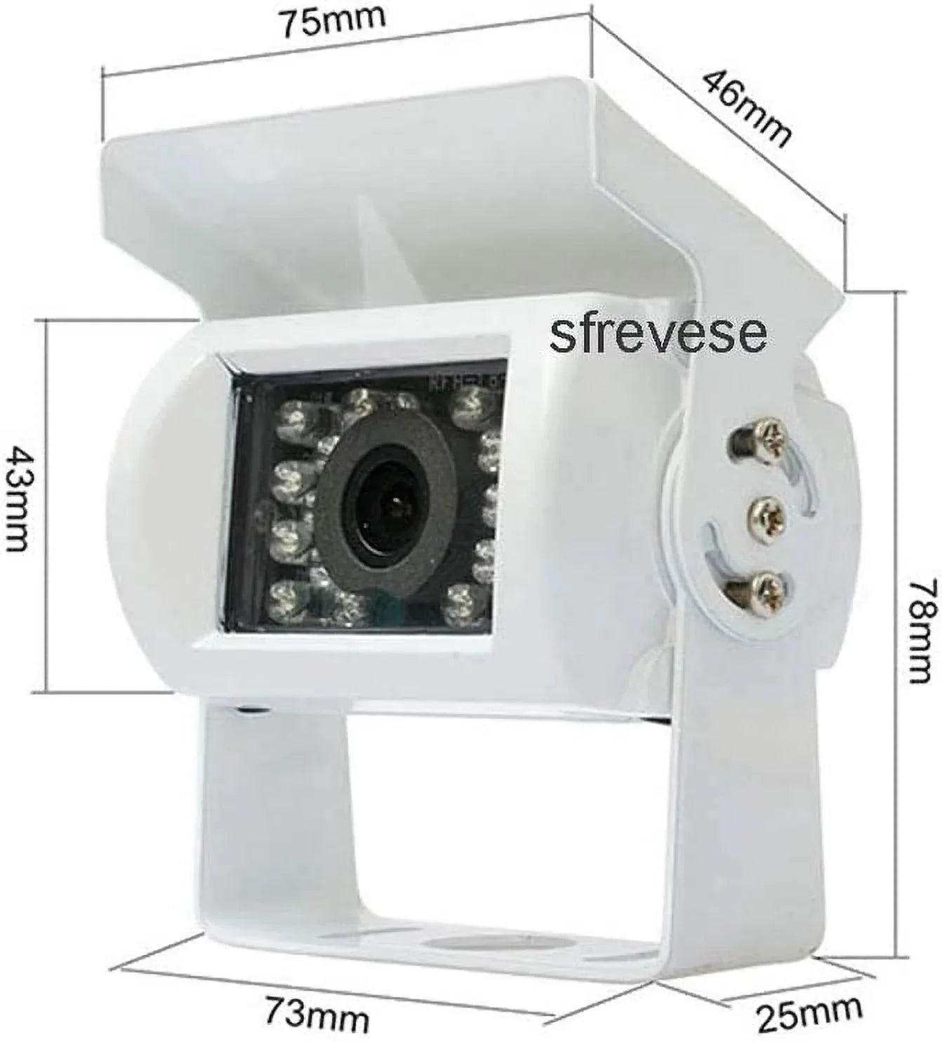 4Pin Vehicle Night Vision Lorry Car View Rear for Pickup Motorhome Truck Vehicle Backup Bus Parking Camera Reversing