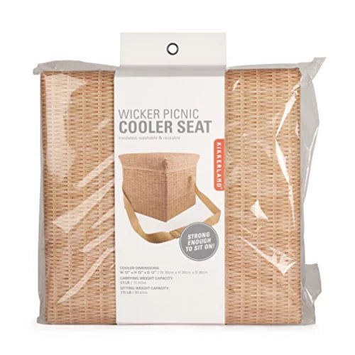 Cooler Cooler Seat Seat-Wicker Wicker Picnic