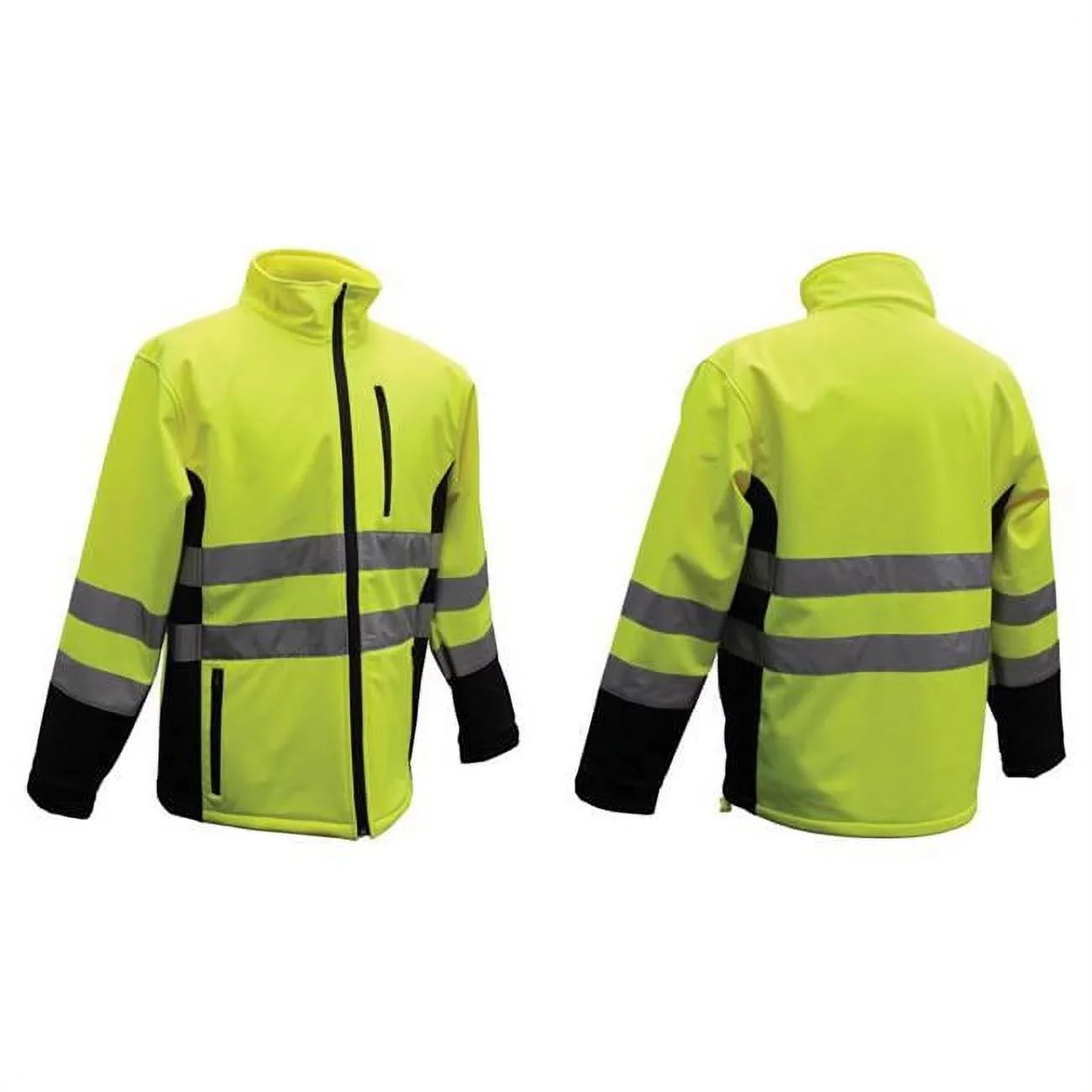 Jacket, Unisex Polyester 8008691 Yellow Boss Medium Rain Hi-Vis