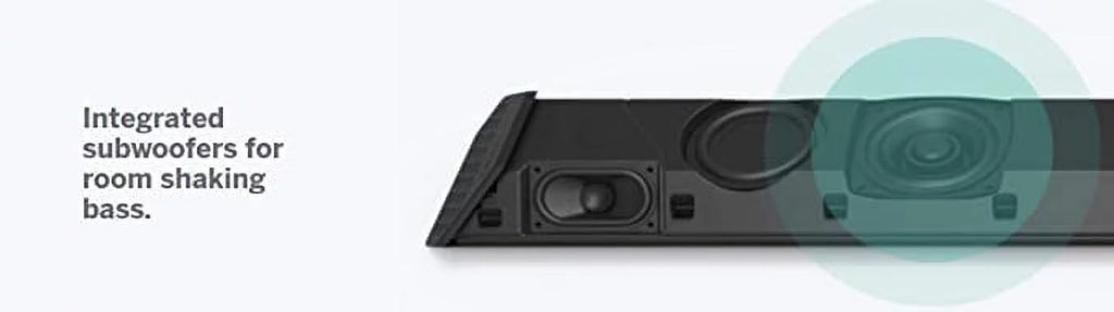 Box - Open 36” BLACK VIZIO 2.1 Dual Channel Subwoofers Soundbar SB362AN-F6