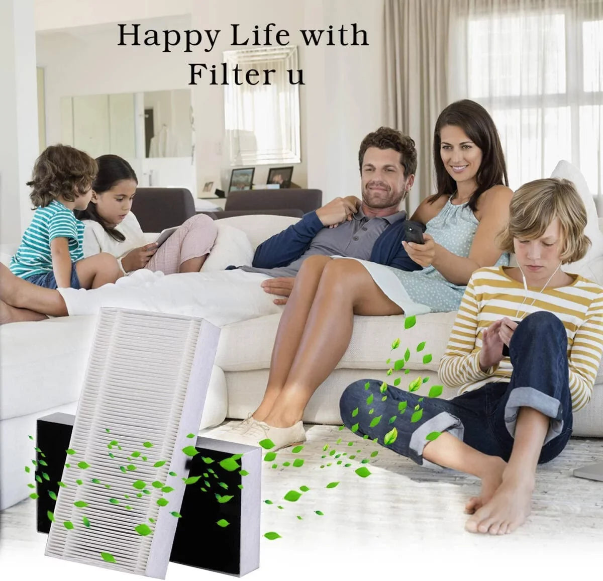 HHT290 Febreze FRF102B Purifier Filters Fits Purifier U Packs Replacement Air Series Filter & with HHT270W for Honeywell HRF201B, & Tower 4 Tabletop ,for Compatible Air Honeywell