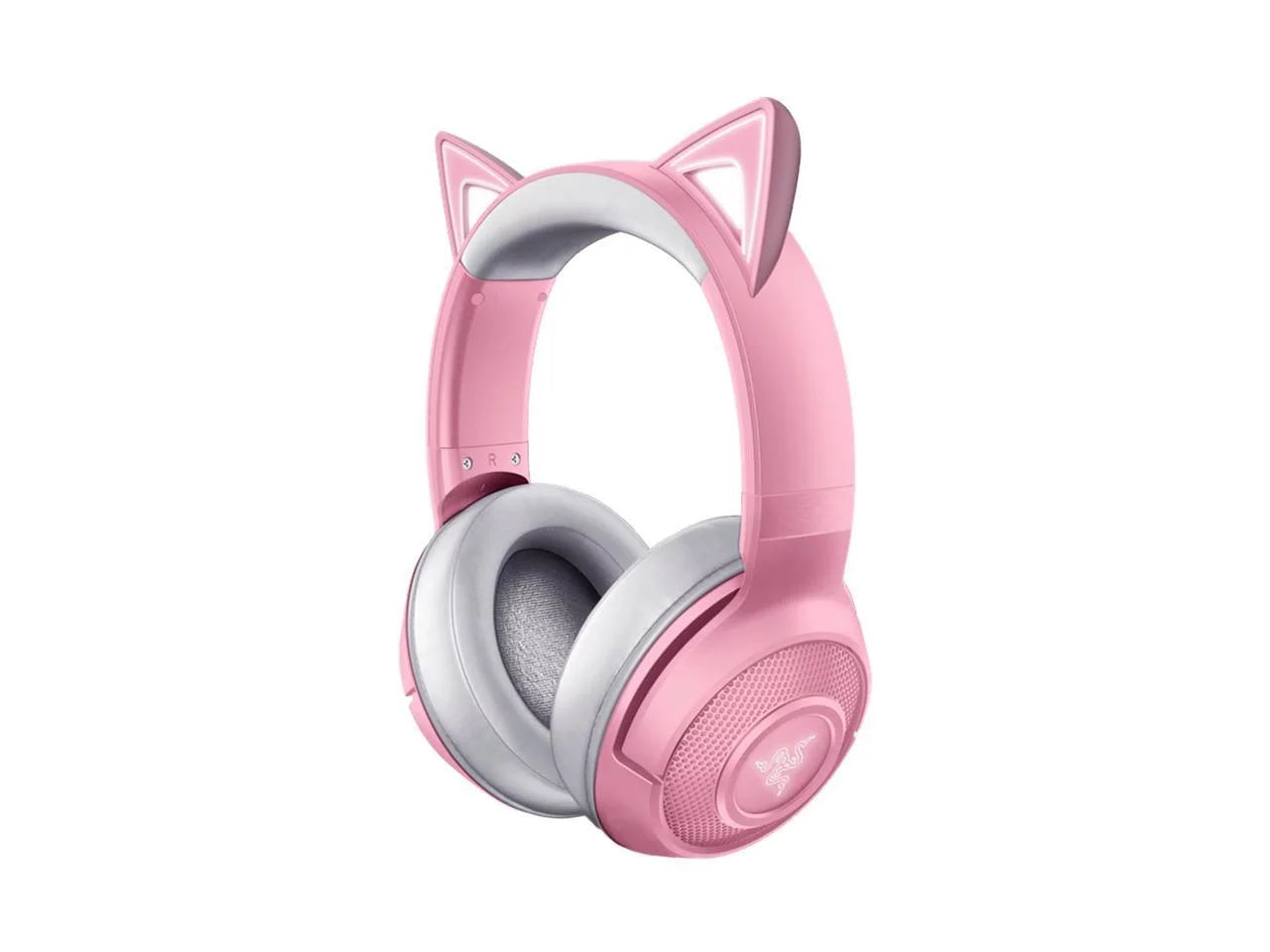 '- - Bluetooth Connection Custom-Tuned Powered Microphone Kraken Beamforming Razer Razer Quartz Latency Drivers - 40mm Edition: 5.0-40ms Chroma Pink - by Kitty BT Low