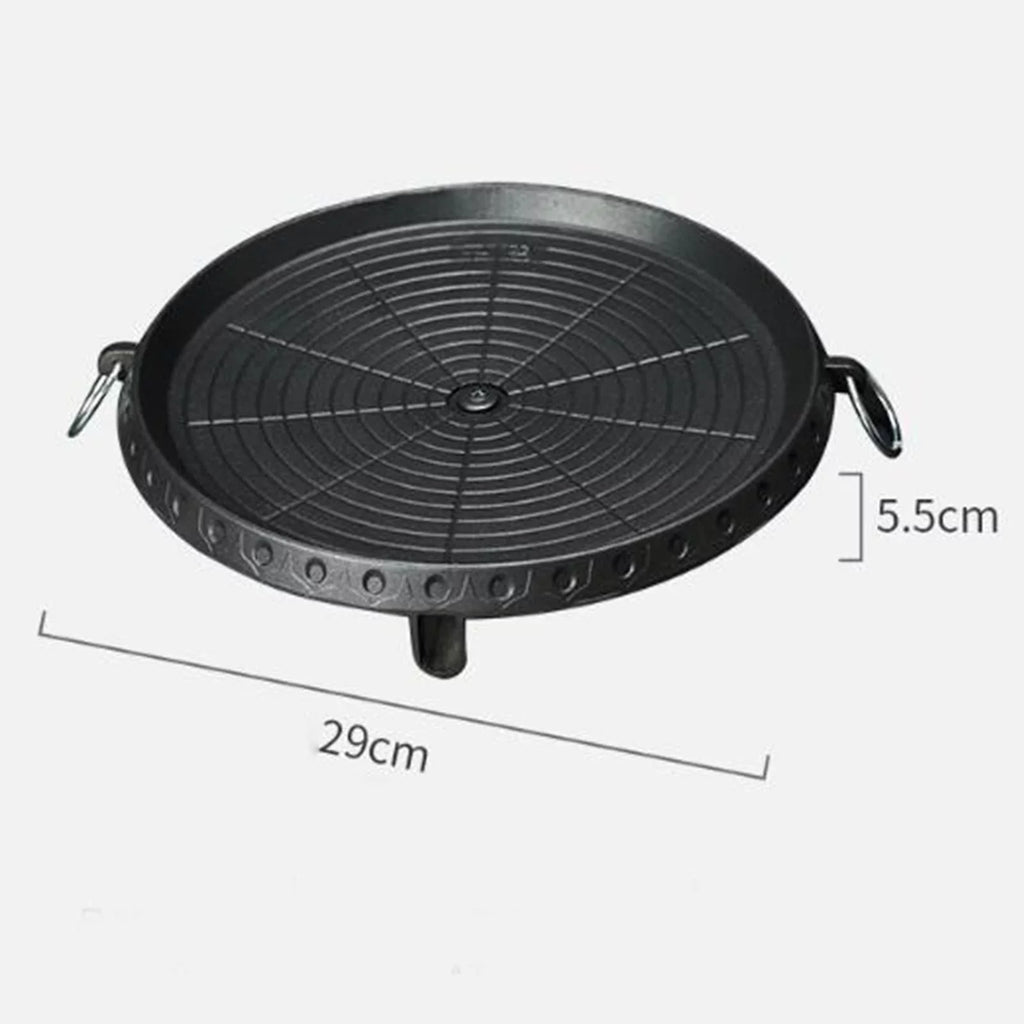 Pan Portable Induction Smokeless Picnic Indoor Outdoor BBQ Lightweight Grill Tray Camping Household Frying