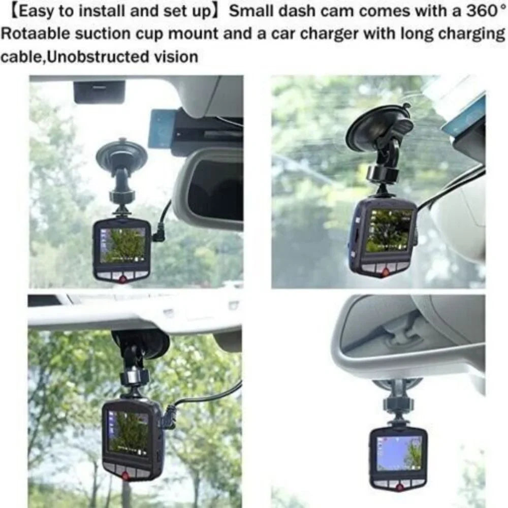 DVR or Night 1080P Dash 2.4'' G-sensor Full Car Vision Camera Rear Front Cam HD