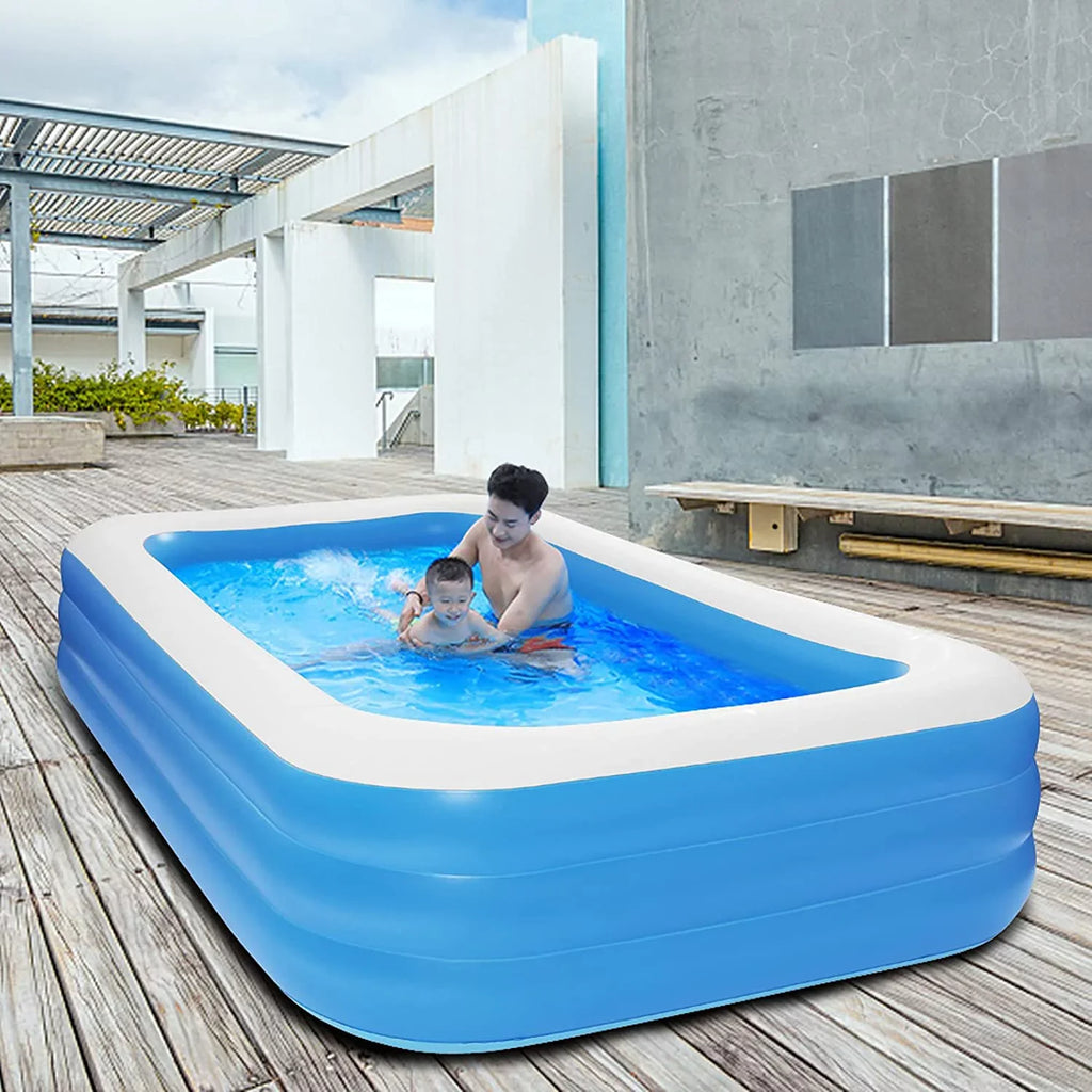 Blue Inflatable Moselota Swimming Wall - x 72" Pool 22" 120" x 0.4mm Thickness