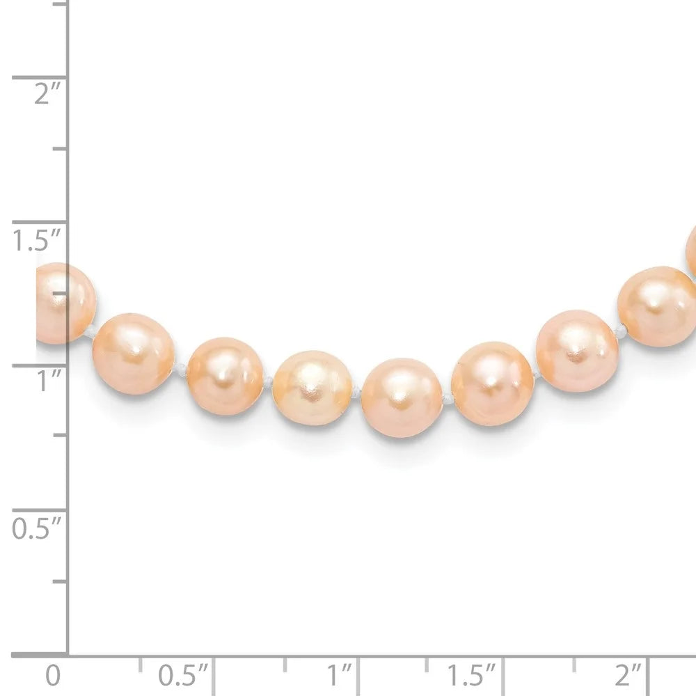 Bracelet 7.25inch 925 Auriga Pearl Sterling Silver Fwc 6-7mm Pink for Women