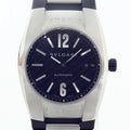 EG40S BVLGARI watch rubber (Good) black self-winding dial Ergon (black) men's Pre-Owned belt Bulgari