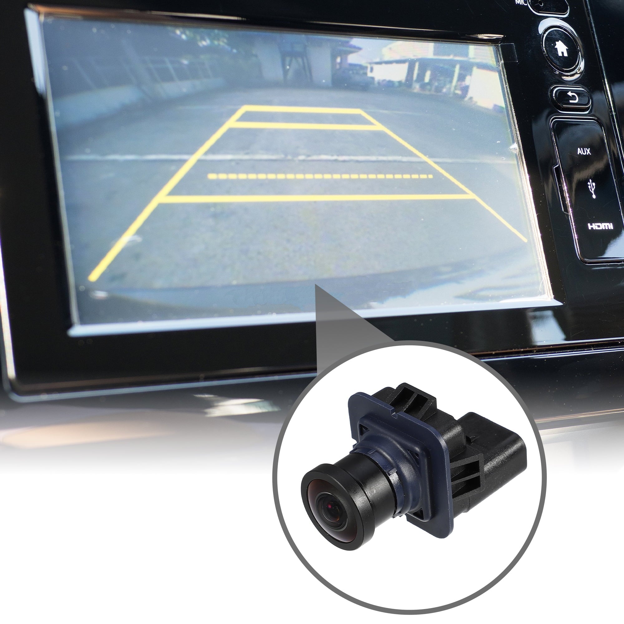 Black Camera No.EB3T19G490BB Back 2011-2014 Car Plastic View Ford F-150 Rear for Up