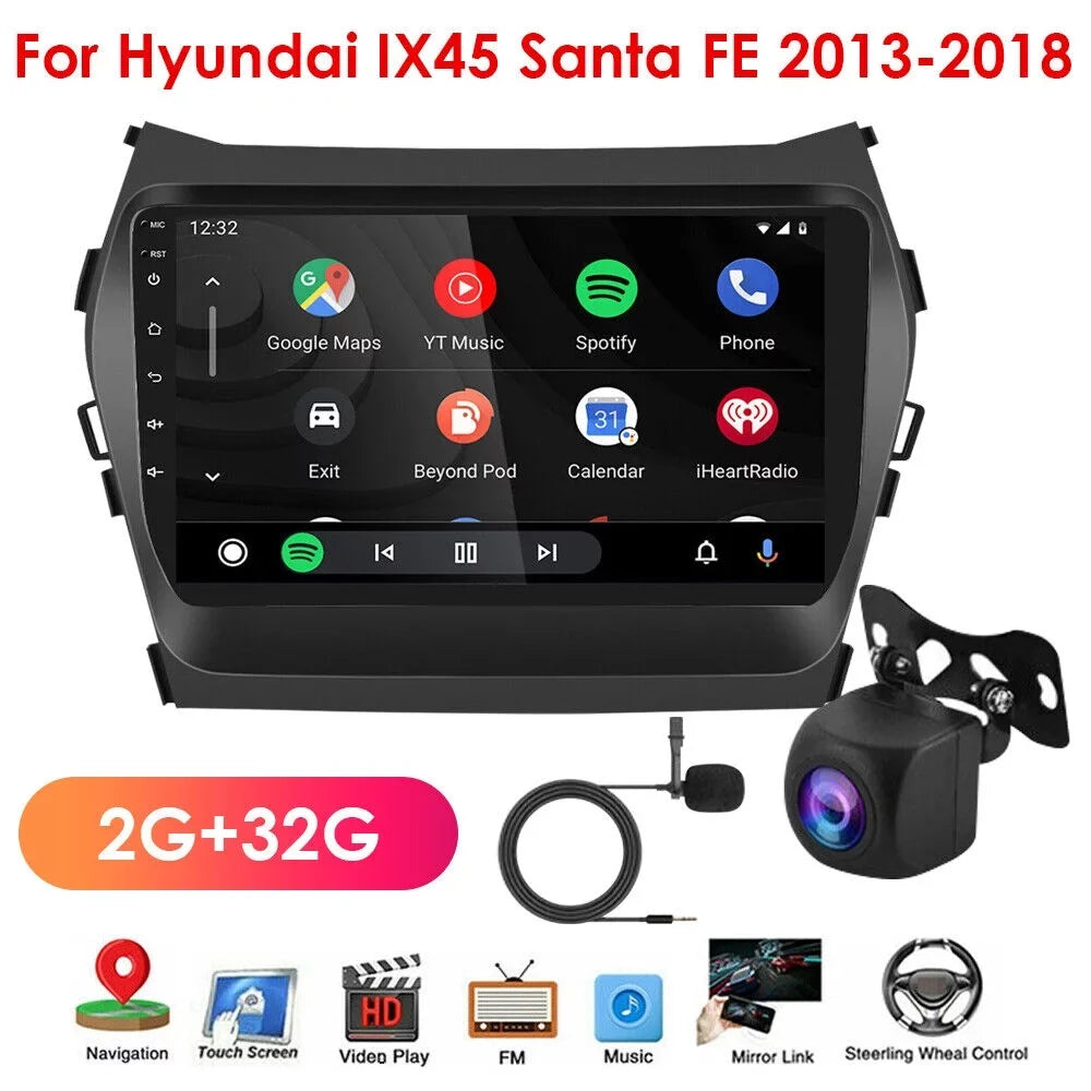 Perfect - Storage IX45 for Hyundai 2+32GB GPS FE 2013-2018 - Navigation Fit Android Car 11 Santa