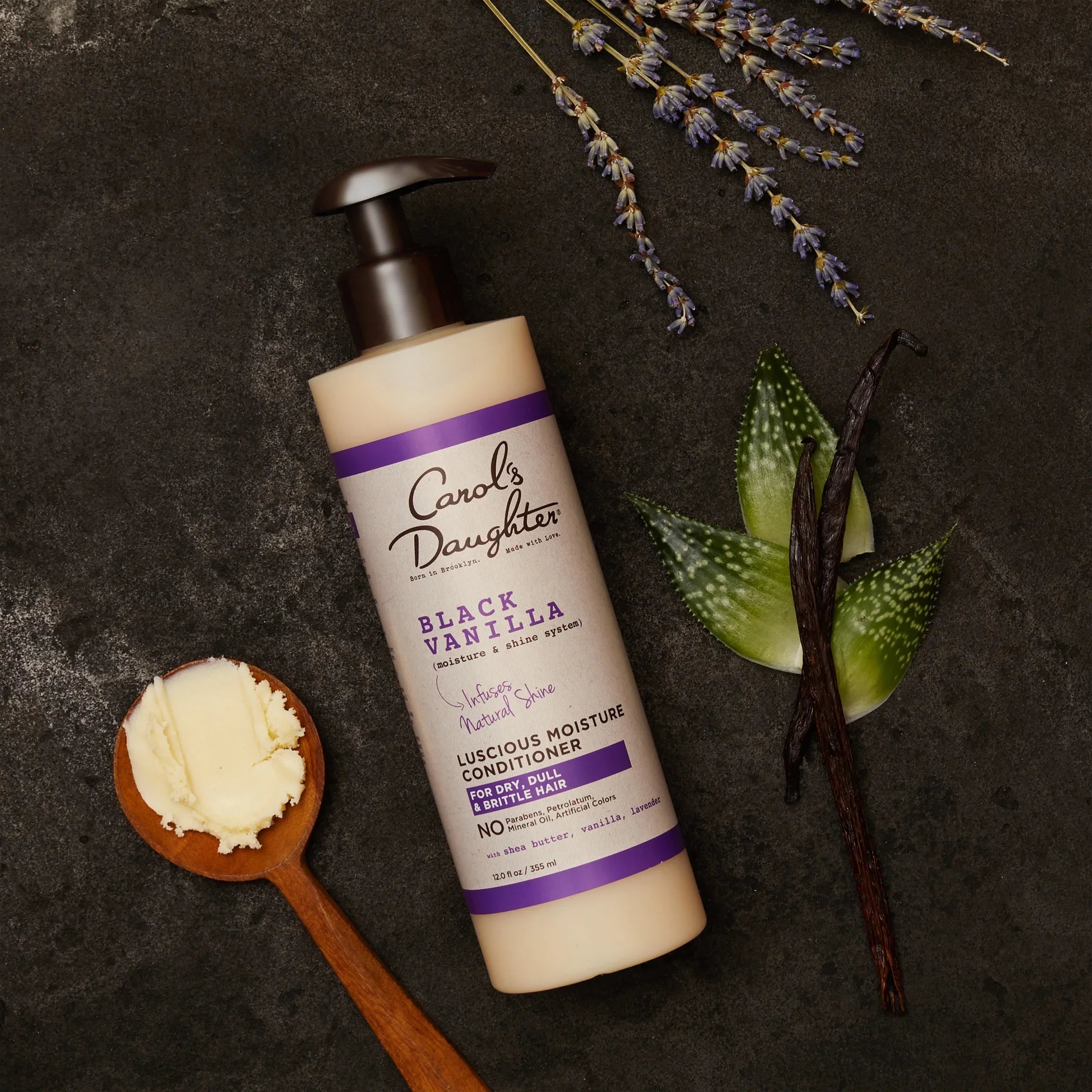 Hair Free Shampoo Vanilla & Shampoo Hair Dull Daughter Sulfate Conditioner Black and Conditioner Hair, May Shine Moisture Dry and (Packaging Hydrating Carol?s Set and Vary) For