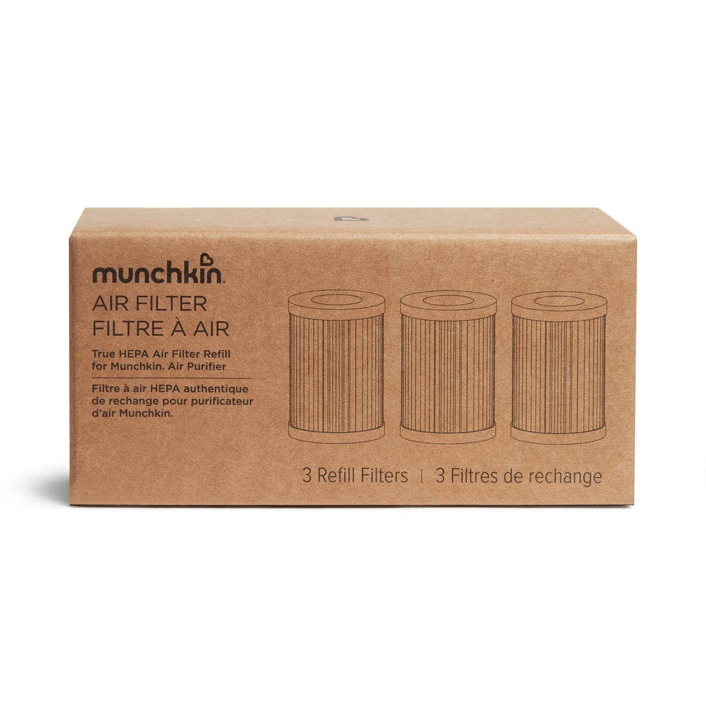 3 Air HEPA Pack Air Filter Munchkin for Purifier, True Replacement