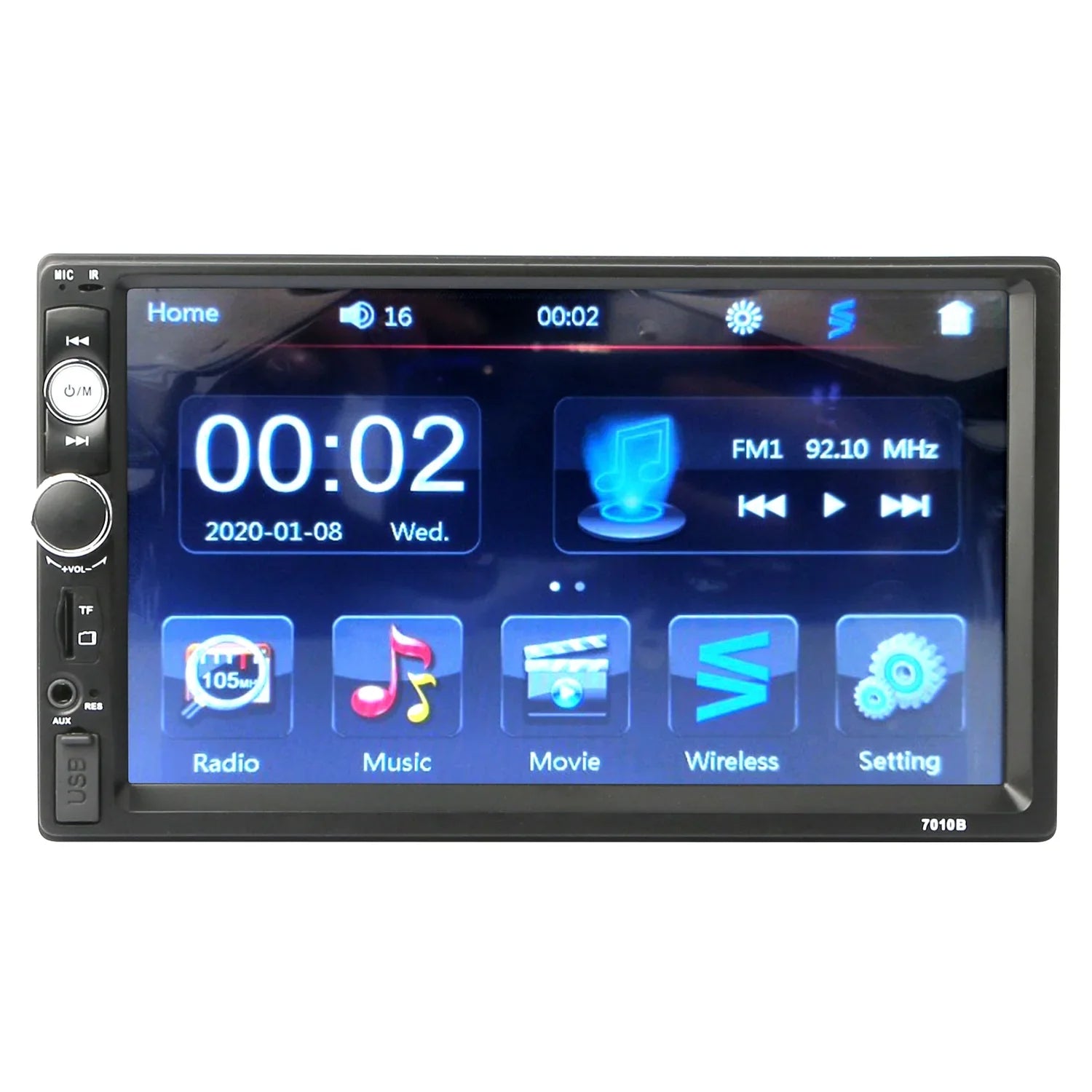 AUX TF New 7" Radio, Camera with Touch Car Player, Car Backup Screen FM Input, MP5 USB iMounTEK HD Multimedia