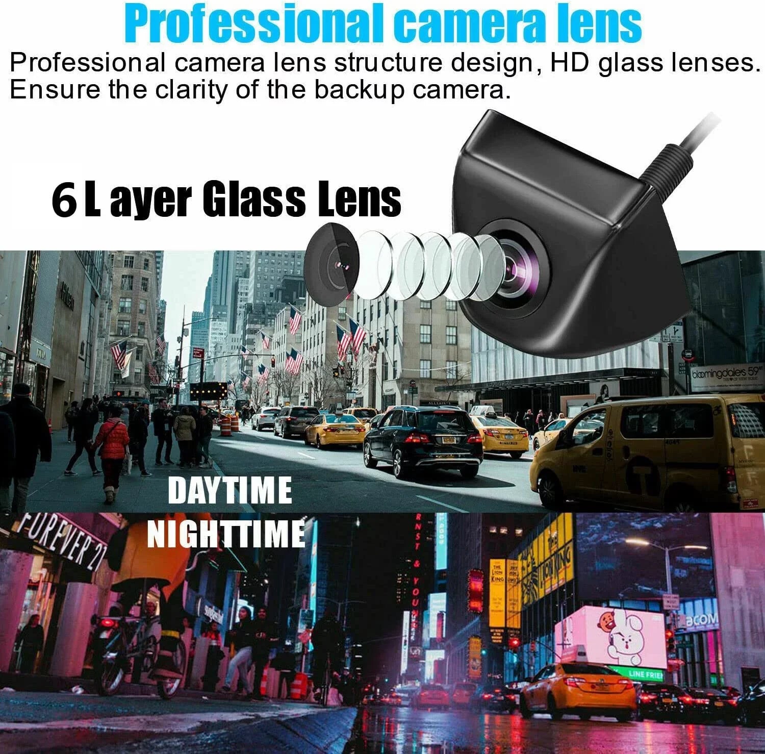 Small Kit with HD Camera 5 Pickups for Van Camper Bileeko RV 1080P Car Monitor Backup Wireless View Inch Rear