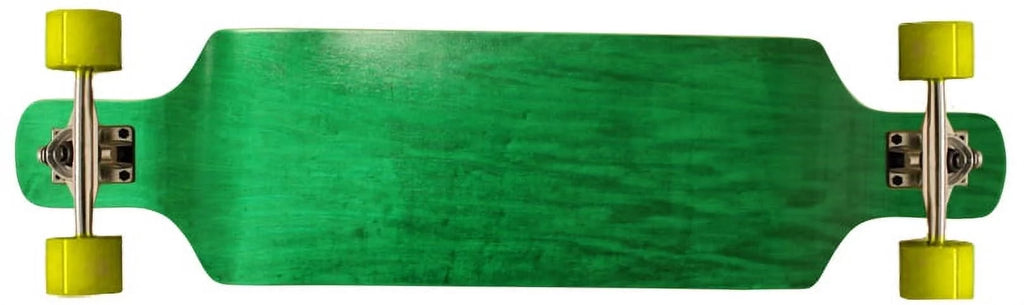 Maple 9.4 Down Concave Shape x Complete Longboard Symmetrical Drop 38 Green