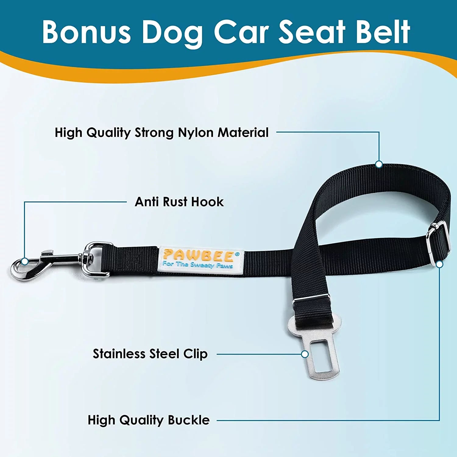 Seat Dog Seat Waterproof Trucks for Nonslip for Dog Belt Car Scratchproof Covers Hammock & – Front PAWBEE – Cover & Bonus Car – with Covers Window Car for SUV, Seat Dogs Dogs Seat Mesh Car Cars with