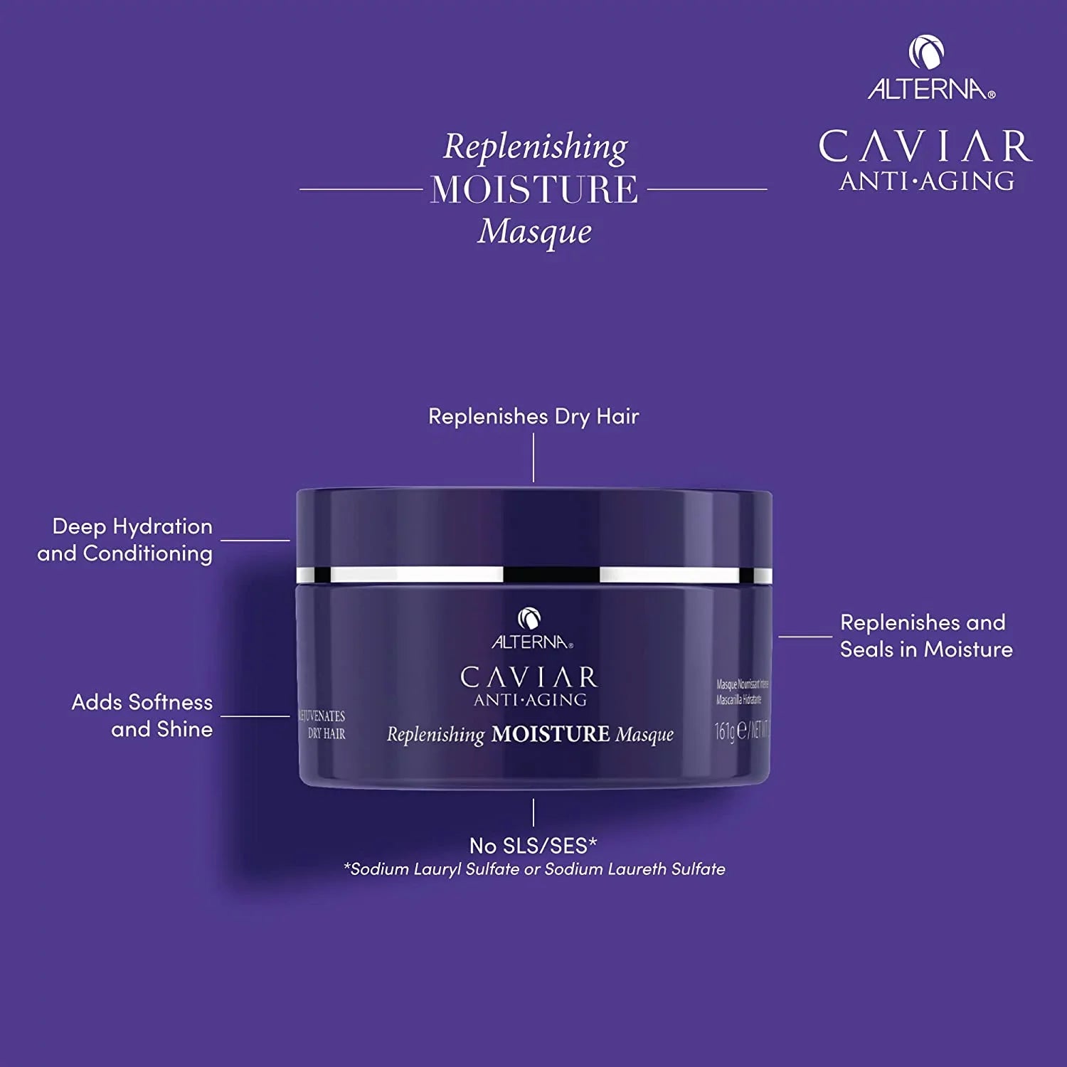 Alterna Caviar Replenishing Oz Hair Anti-Aging 5.7 Masque, Moisture
