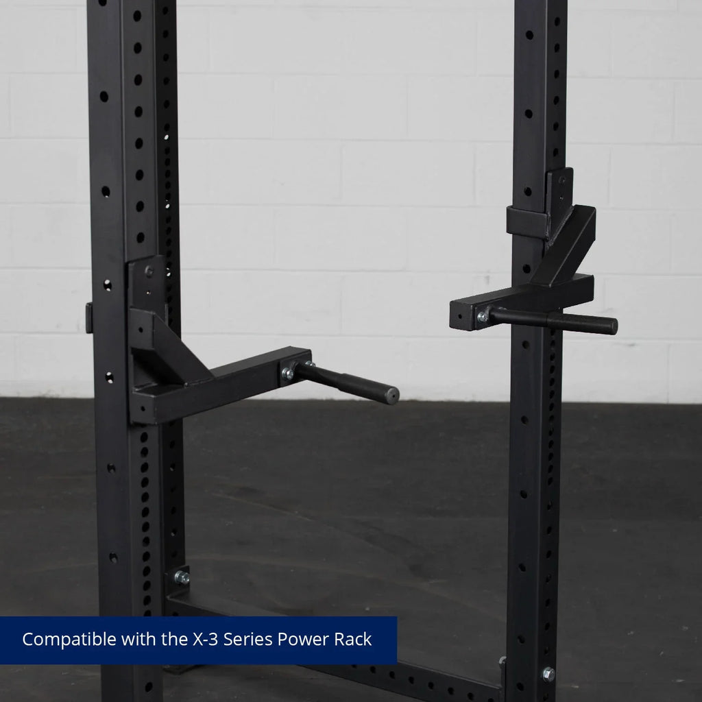 J-Hook Style 3” Mounted Titan Capacity, Bars, LB Fits X Steel Series Dip Fitness Tubular X-3 Dip 3” Attachment, 880 Rack