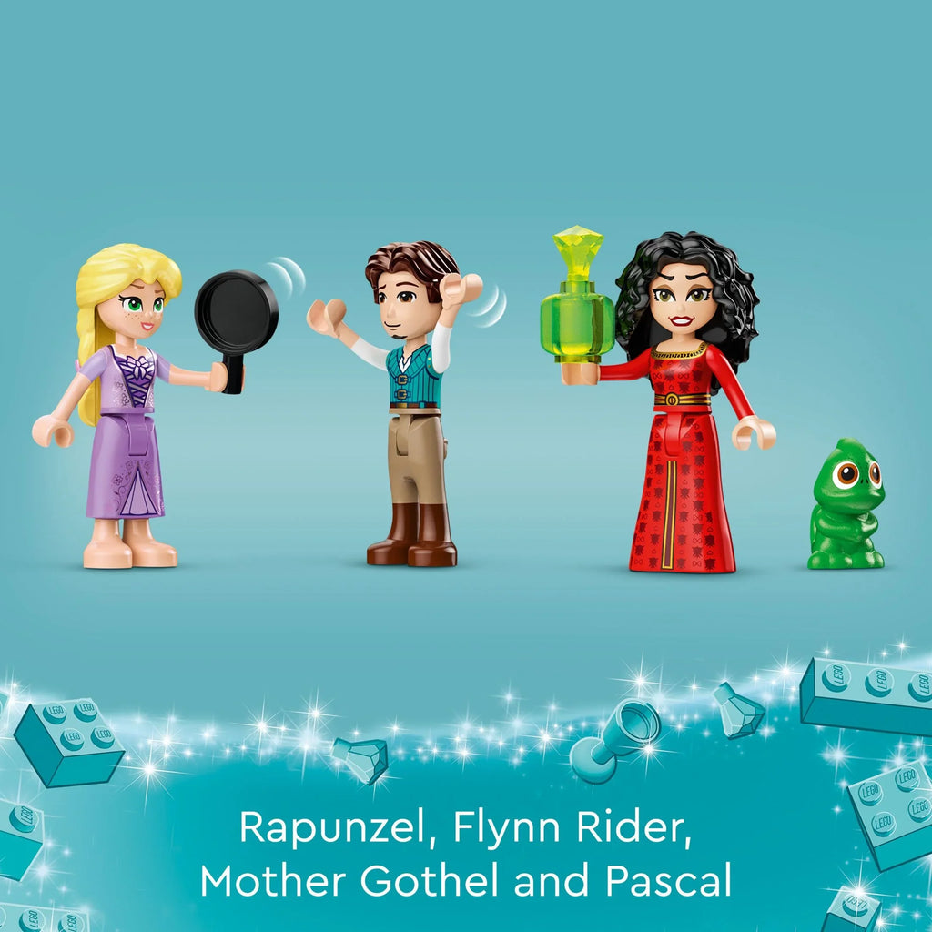 Princess Girls 43241 Gift The Rapunzel’s LEGO for Mother Fun Toy Princess 6 with Gothel Snuggly Disney Flynn Ages Disney Plus, and Toy, Tower Building & Mini-Dolls, and Boys Rider Duckling Tangled