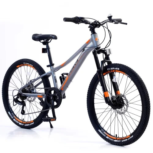 inch for Boys Bike inch Frame,10 Frame and shimano 7-Speed 24 fork,Aluminum bike,Suspension alloy Mountain Girls Mountain