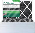 Carbon Activated AC Odor 20x22x1 MERV Eliminator Filterbuy with HVAC Pleated (12-Pack) 8 Filters Air Furnace