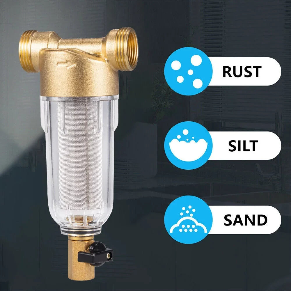 Pre-Filter Spin Reusable sewage Filter Whole System Sediment Down Water House