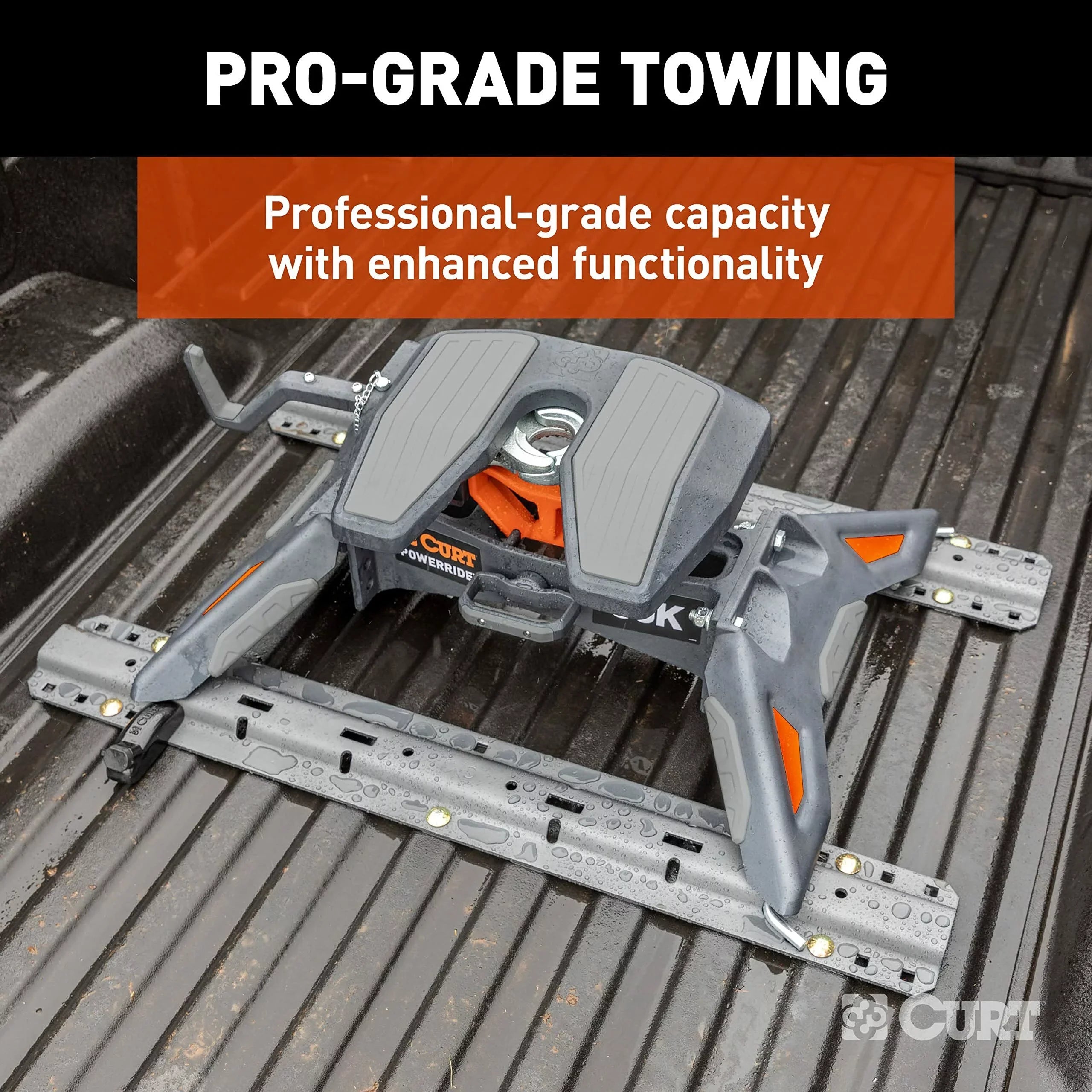 Pound Hitch, 16320 30,000 Towing Capacity PowerRide 30K 5th Wheel CURT