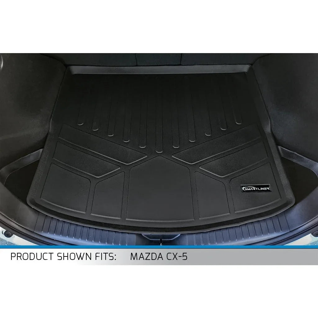 Mat Black Weather Custom With Fits Liner with Cargo Fit CX-5 Trunk Only Tray Compatible Position) Cargo Floor in Mazda Upper SMARTLINER All Liner 2022-2023 (Cargo