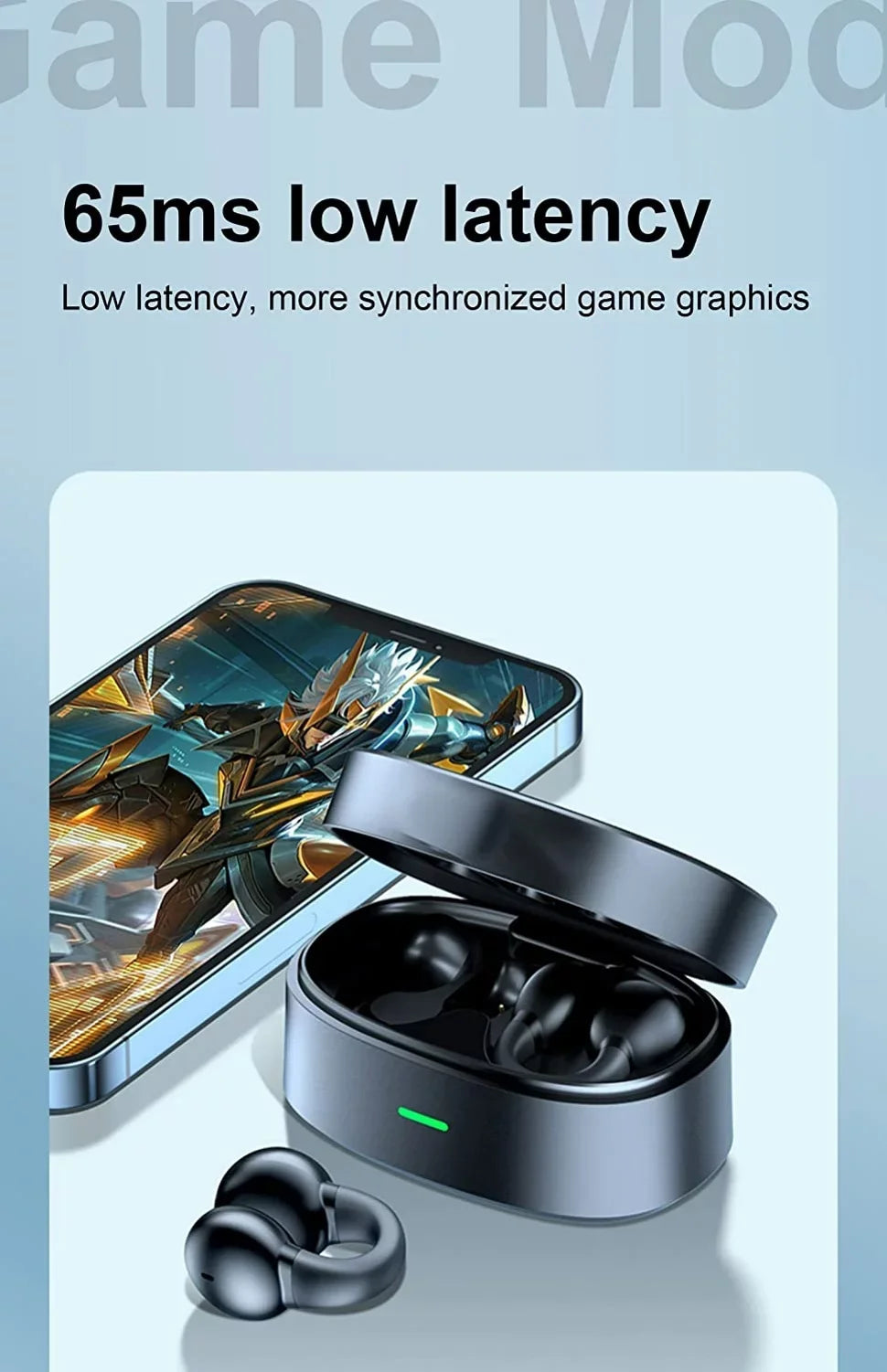 Earbuds Case Headphones Galaxy D9G Ear-Clip Charging Hands-free Stereo Fold5/Flip5 Galaxy Bone Wireless With Earphones True for TWS Compatible - Z Fold5/Flip5 Bluetooth Samsung Conduction Phones Z
