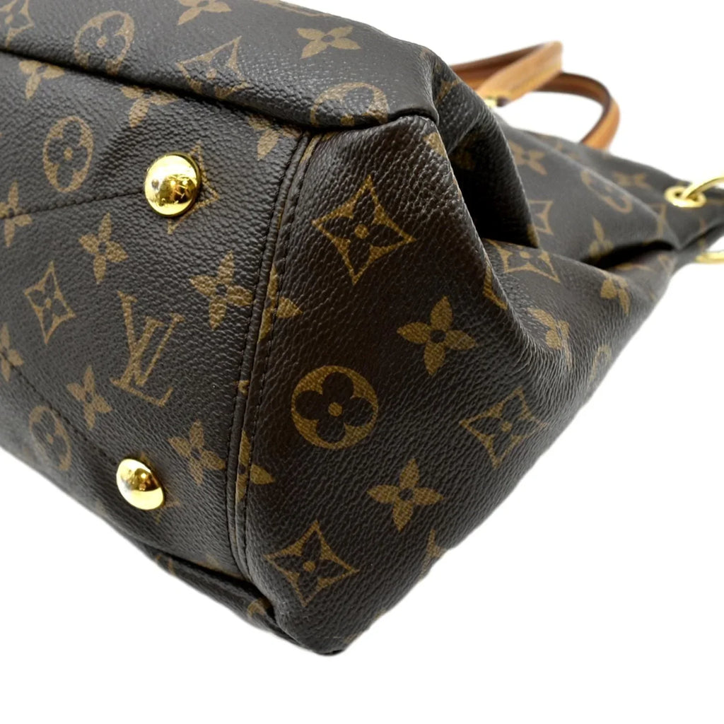 VUITTON Bag MM Pallas LOUIS Brown Canvas Monogram Shoulder Pre-owned