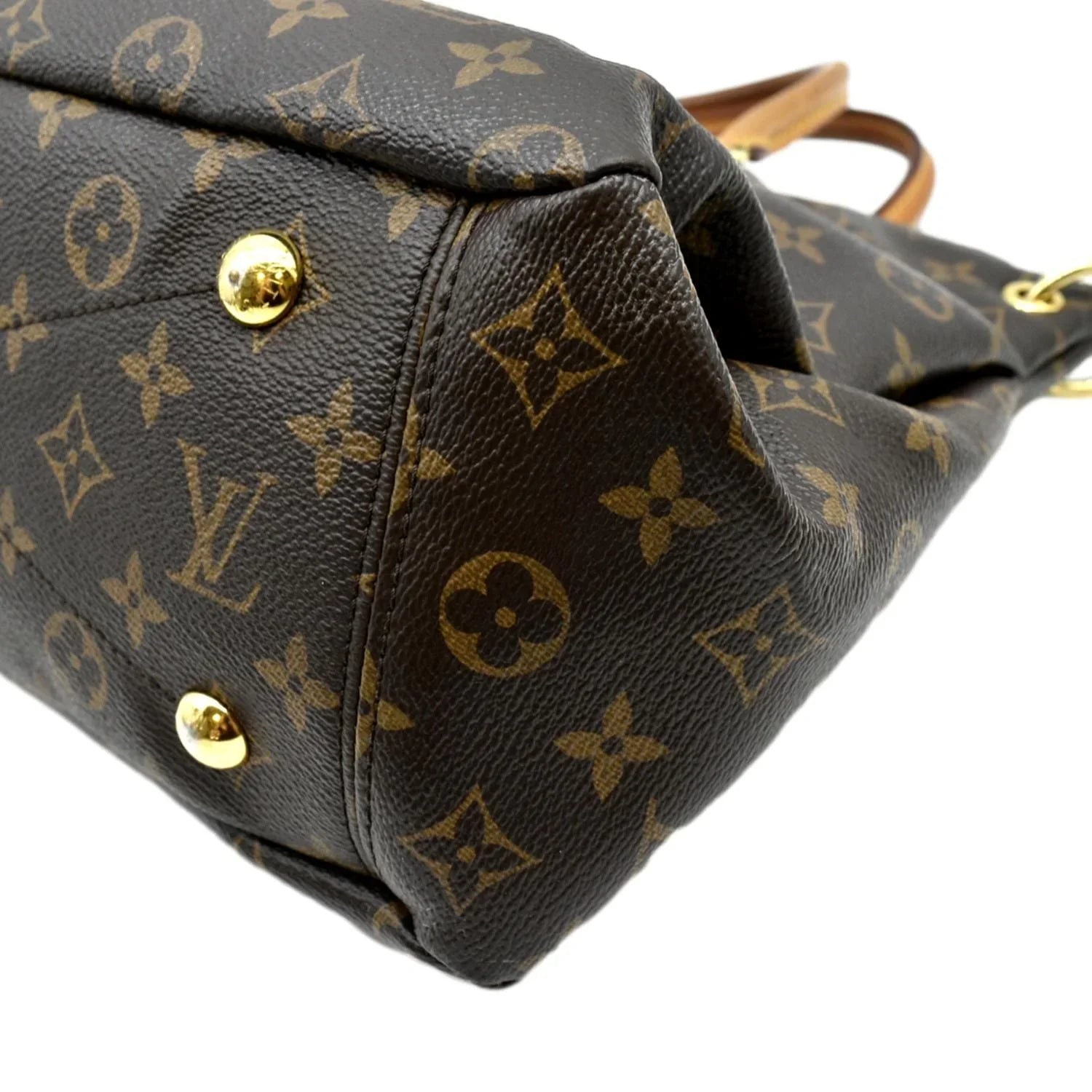 VUITTON Bag MM Pallas LOUIS Brown Canvas Monogram Shoulder Pre-owned