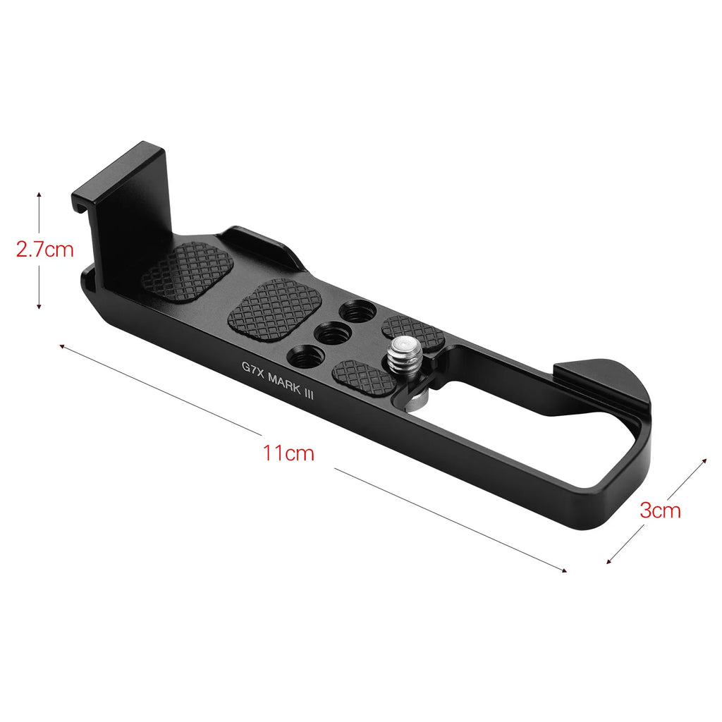 Mount Cold Shoe Accessories L Plate 3/8 Suzicca Release G7X Camera Wrenches Quick Canon for III Threaded Holes with Replacement Mark 1/4 Camera