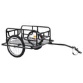 Bike Steel 51.2"x28.7"x19.7" Irfora Black Cargo Trailer