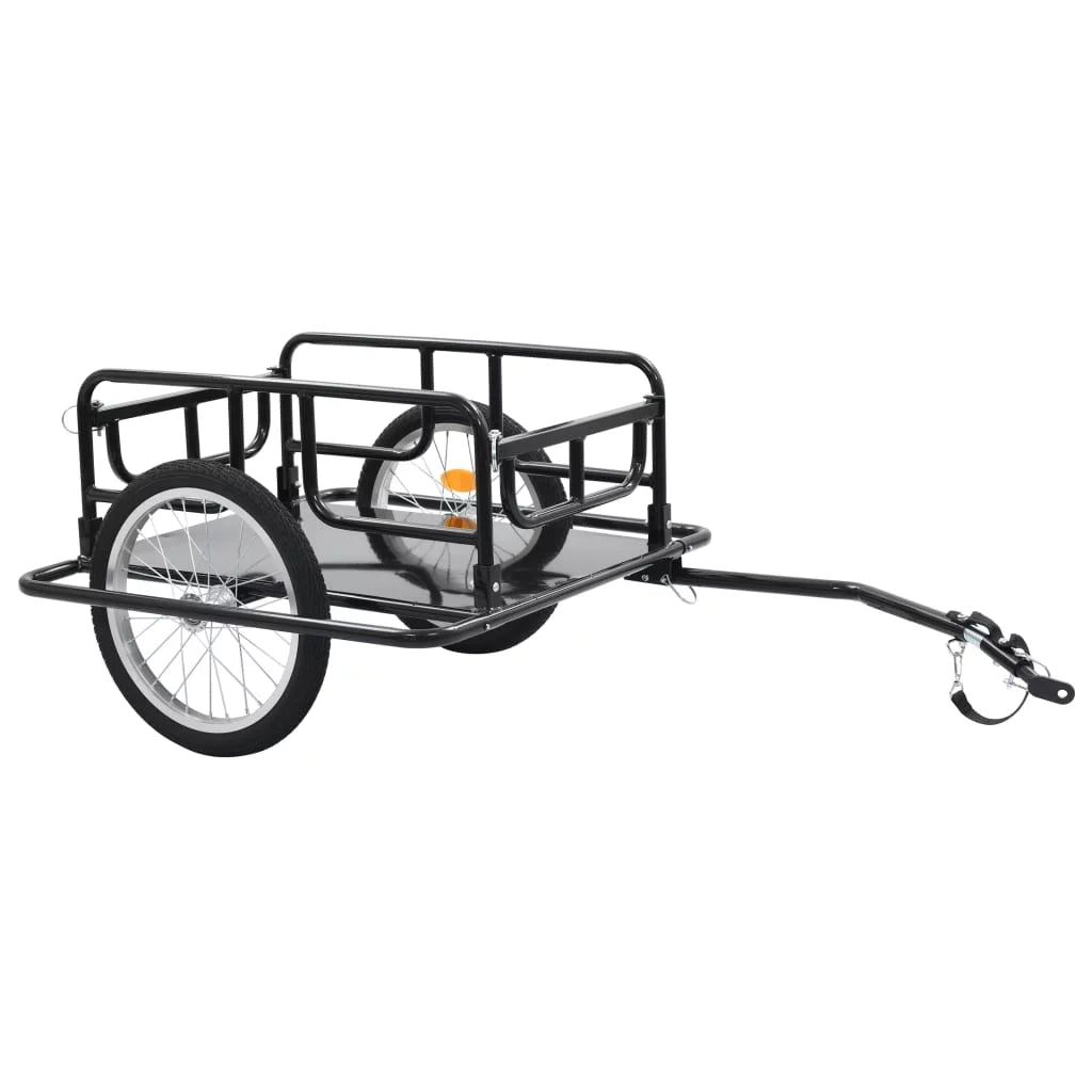 Bike Steel 51.2"x28.7"x19.7" Irfora Black Cargo Trailer