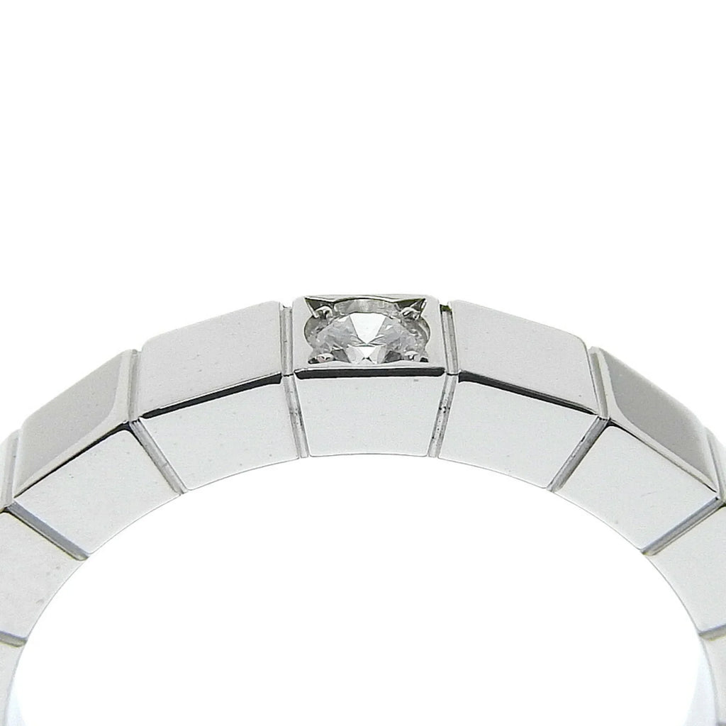 Lanieres Diamond Women's Gold White Ring CARTIER K18 Cartier 1P Pre-Owned x I220823087 (Good) 5.8g Approx.
